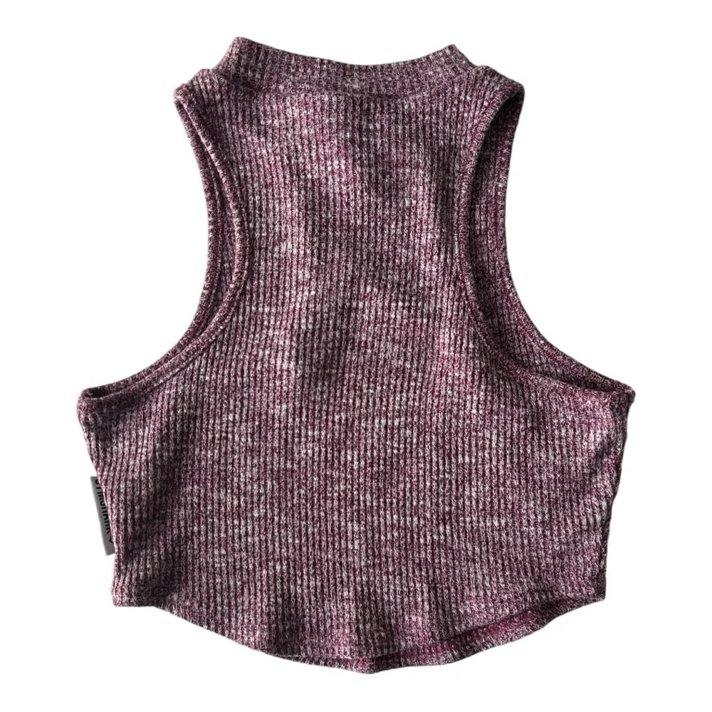 Gymshark Slounge Crop Top Dusty Pink Marl size small - Picture 2 of 5